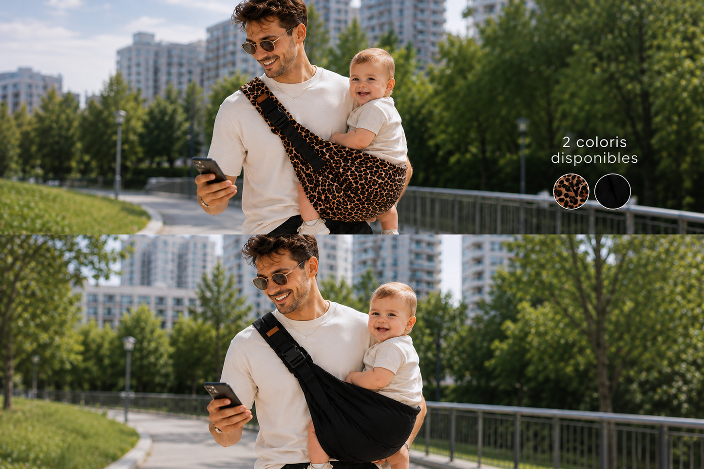 Porte-bébé hanche bandoulière – Mains libres, bébé apaisé | NovalyaBaby